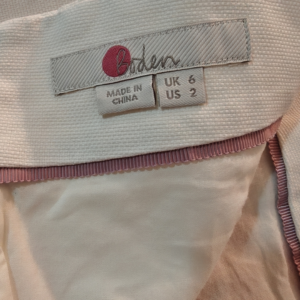 Boden Floral Mini Skirt - Red and White - Picture 5 of 6
